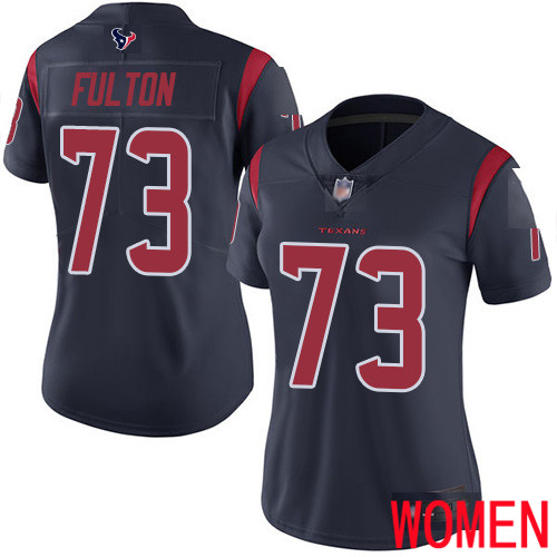 Houston Texans Limited Navy Blue Women Zach Fulton Jersey NFL Football #73 Rush Vapor Untouchable